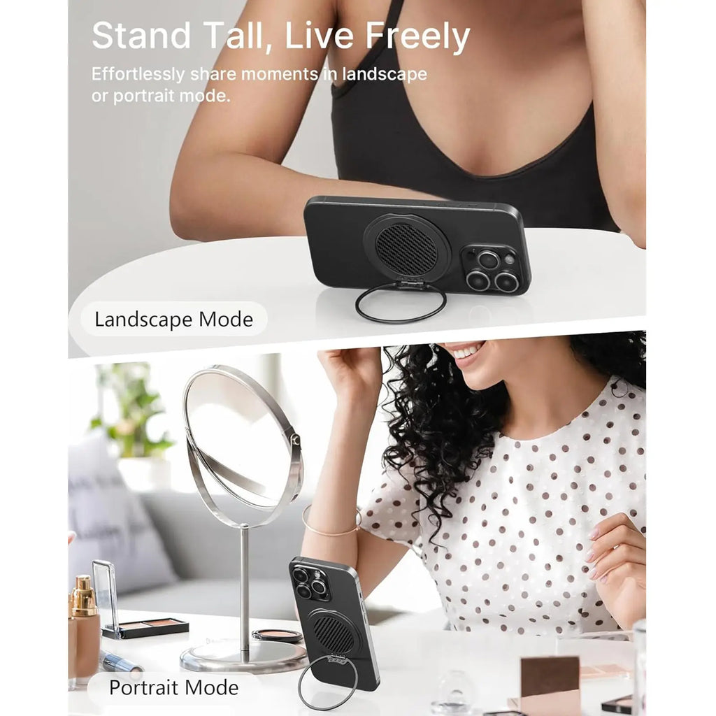 Magnetic Phone Grip Holder Strong Magnet Magsafe Phone Holder with Ring for All Phone and Case Foldable Phone Bracket for iPhone