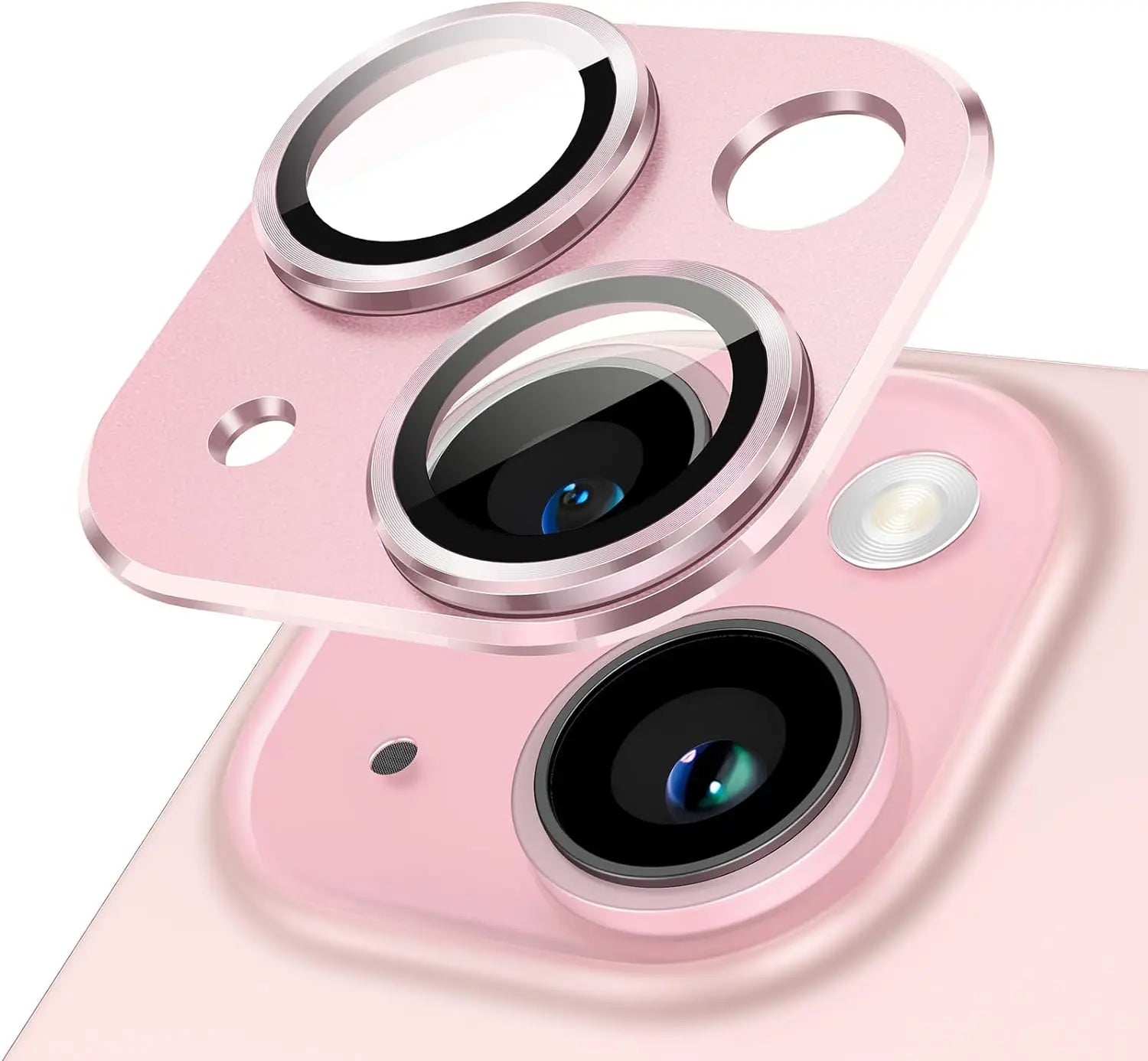 Camera Lens Protector Metal Ring Tempered Glass Cover For iPhone 15 Pro Max 14 Plus 13 15Pro 14Pro 13Pro Protection Accessories