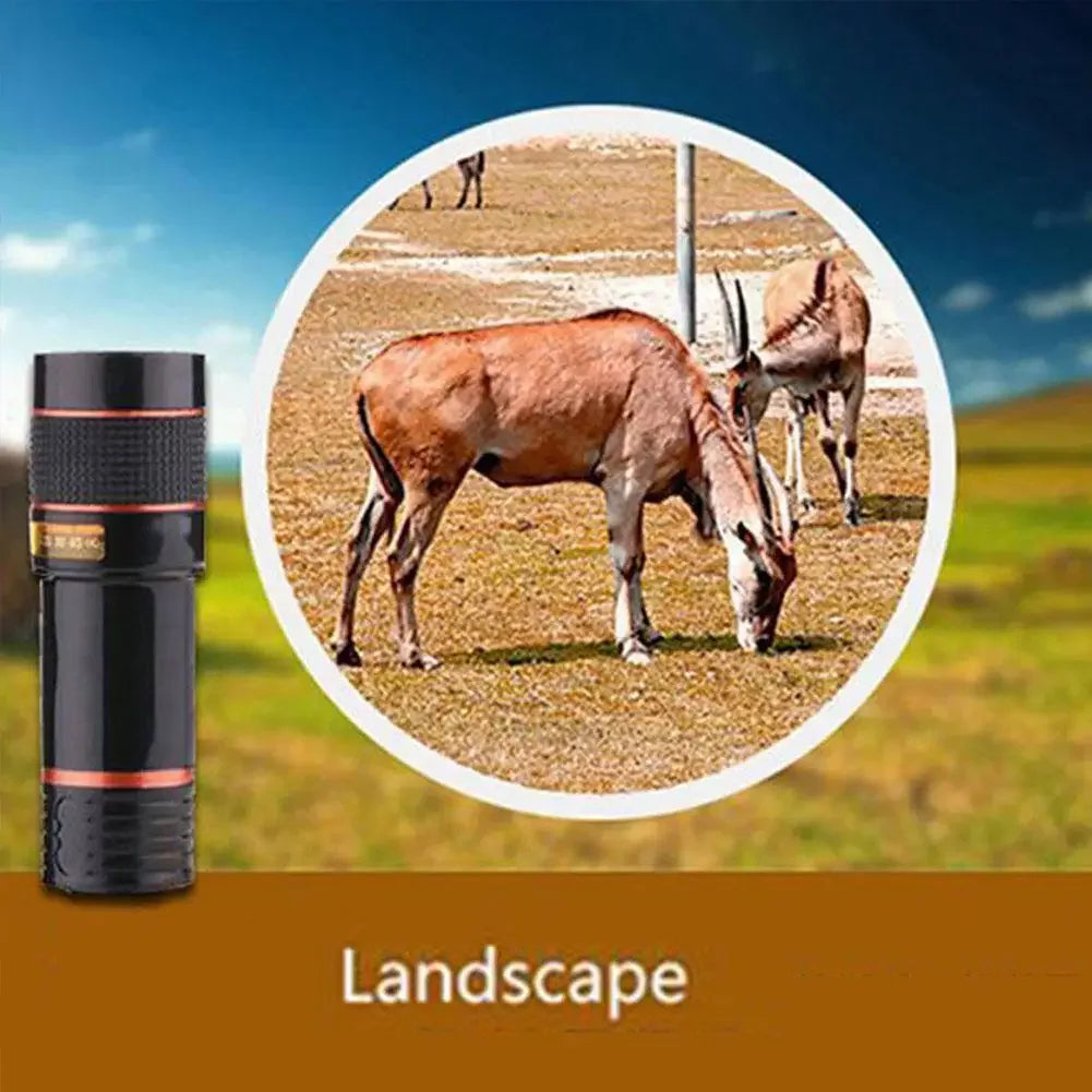 8X Long Focus Mobile Phone Lens Universal Zoom Lens High-definition Focusing Phone Camera Telescope Lens with Clip