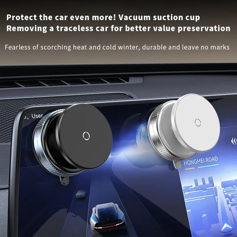 For Magsafe Magnetic Car Phone Holder Stand Suction Cup Magnet Car Mount Support GPS Mobile Bracket For Car Dashboard Smartphone
