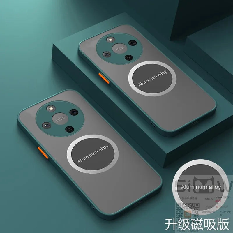 For Honor X9D/X70 / Magic8 Lite Case New Frosted Ultra-thin Magnetic Back Cover For Honor X9D Shockproof Bumper Funda