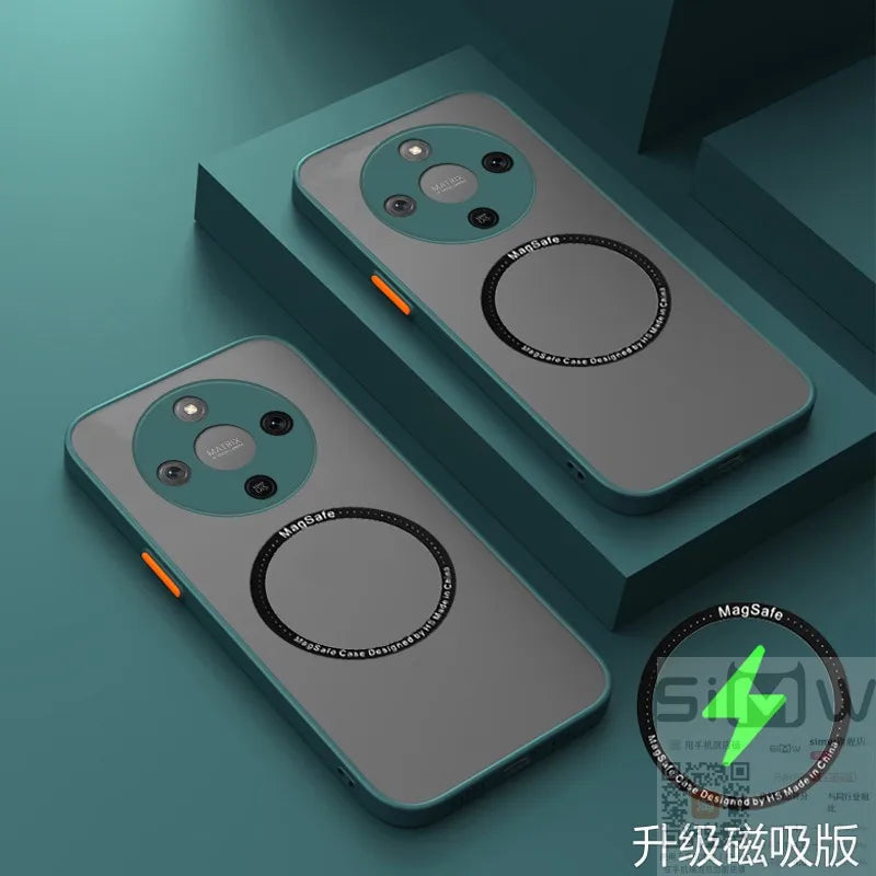 For Honor X9D/X70 / Magic8 Lite Case New Frosted Ultra-thin Magnetic Back Cover For Honor X9D Shockproof Bumper Funda