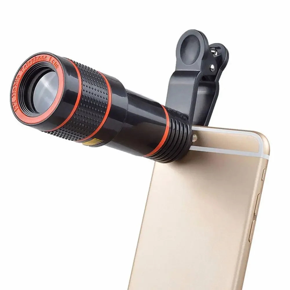 8X Long Focus Mobile Phone Lens Universal Zoom Lens High-definition Focusing Phone Camera Telescope Lens with Clip