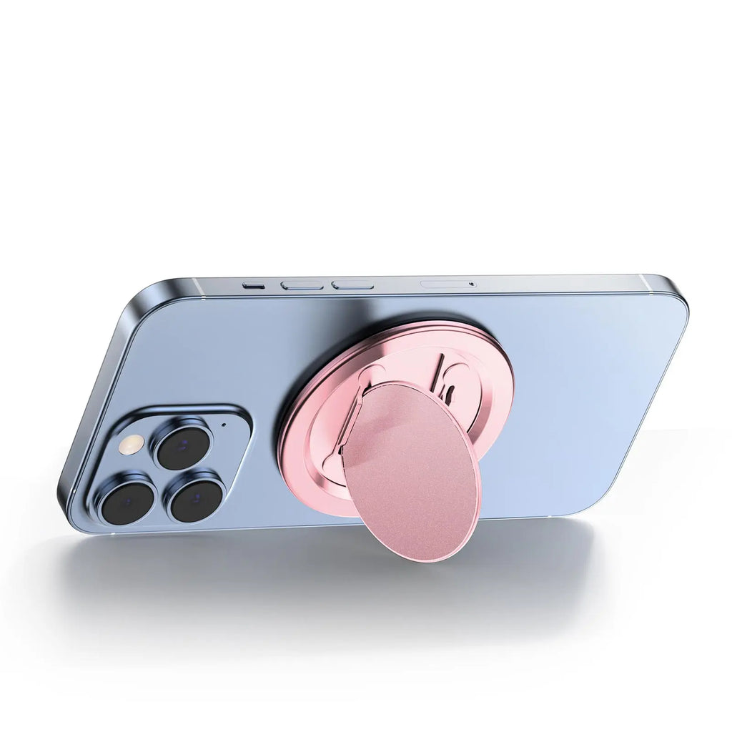 Magnetic Phone Grip Holder Strong Magnet Magsafe Phone Holder with Ring for All Phone and Case Foldable Phone Bracket for iPhone