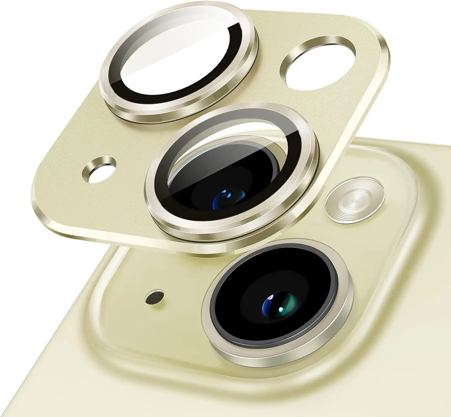 Camera Lens Protector Metal Ring Tempered Glass Cover For iPhone 15 Pro Max 14 Plus 13 15Pro 14Pro 13Pro Protection Accessories