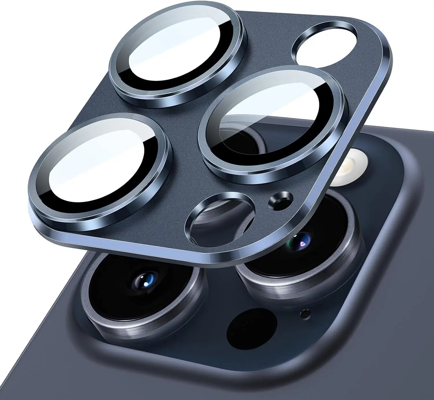 Camera Lens Protector Metal Ring Tempered Glass Cover For iPhone 15 Pro Max 14 Plus 13 15Pro 14Pro 13Pro Protection Accessories