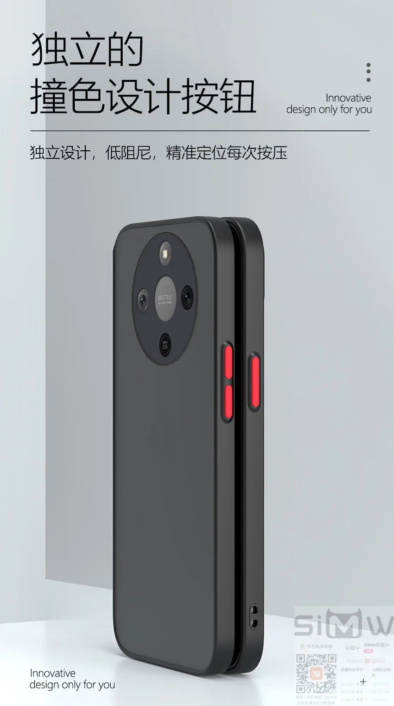 For Honor X9D/X70 / Magic8 Lite Case New Frosted Ultra-thin Magnetic Back Cover For Honor X9D Shockproof Bumper Funda