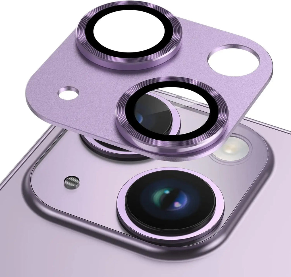 Camera Lens Protector Metal Ring Tempered Glass Cover For iPhone 15 Pro Max 14 Plus 13 15Pro 14Pro 13Pro Protection Accessories