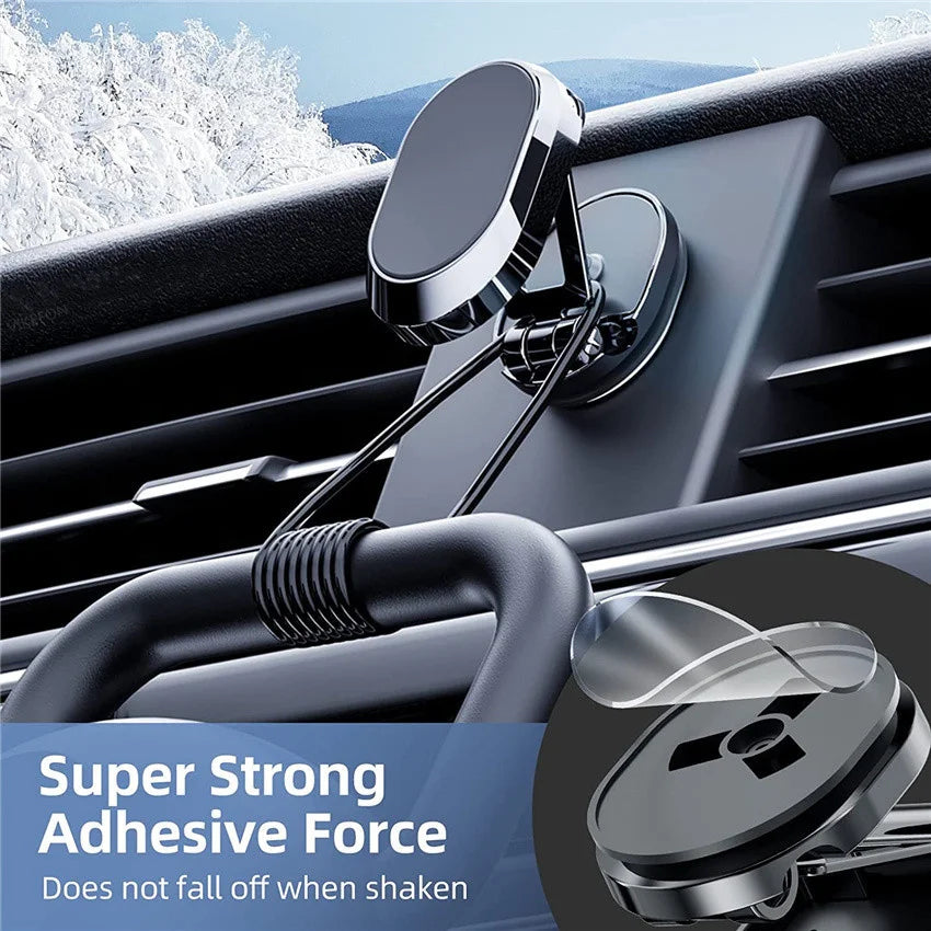 1080 Degree Rotatable Stand Magnetic Car Phone Holder Magnet Smartphone Support GPS Foldable Car Phone Bracket For iPhone Xiaomi
