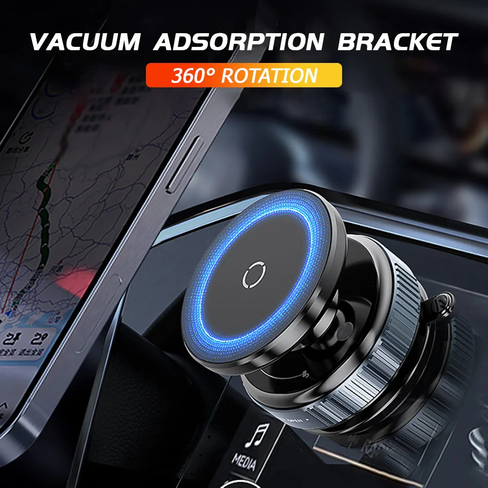 For Magsafe Magnetic Car Phone Holder Stand Suction Cup Magnet Car Mount Support GPS Mobile Bracket For Car Dashboard Smartphone