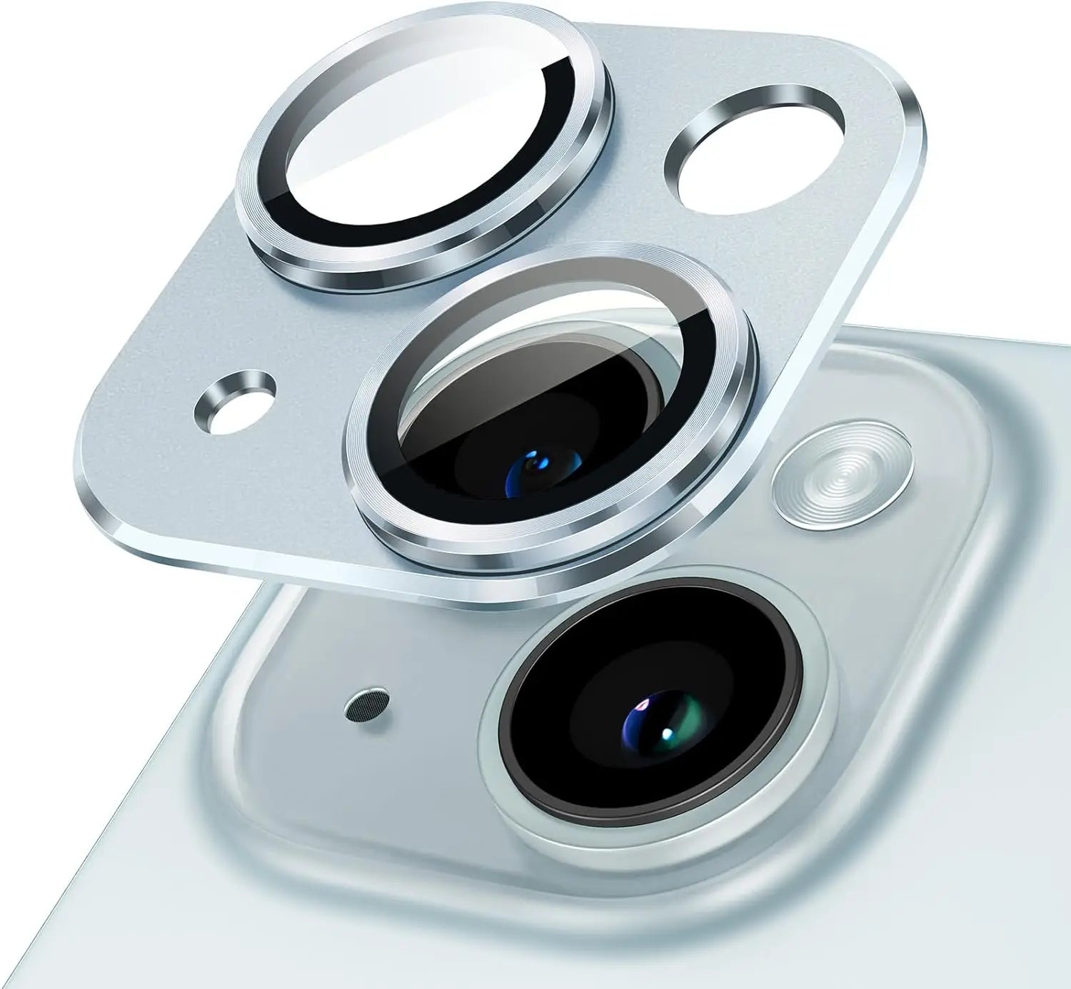 Camera Lens Protector Metal Ring Tempered Glass Cover For iPhone 15 Pro Max 14 Plus 13 15Pro 14Pro 13Pro Protection Accessories
