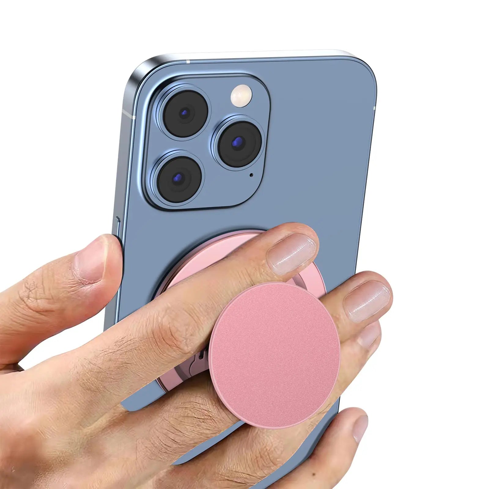 Magnetic Phone Grip Holder Strong Magnet Magsafe Phone Holder with Ring for All Phone and Case Foldable Phone Bracket for iPhone