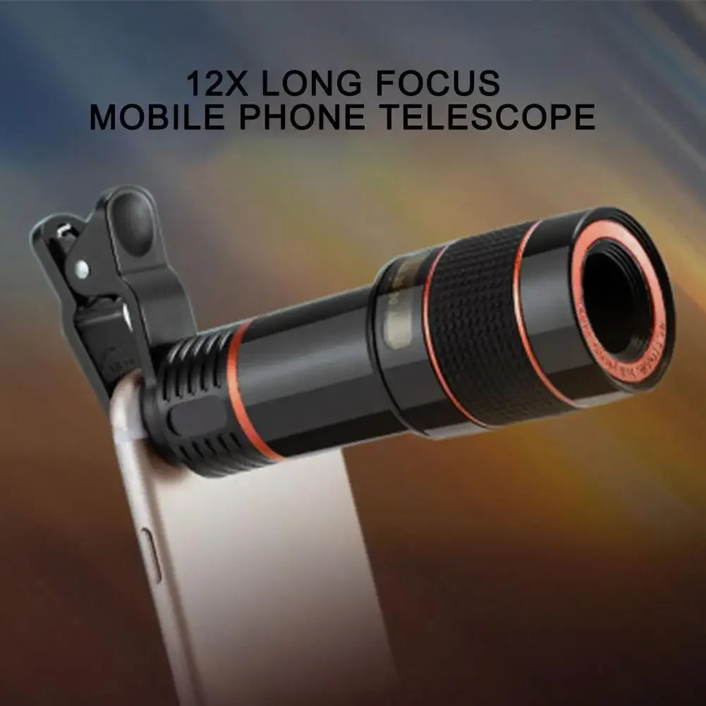 8X Long Focus Mobile Phone Lens Universal Zoom Lens High-definition Focusing Phone Camera Telescope Lens with Clip