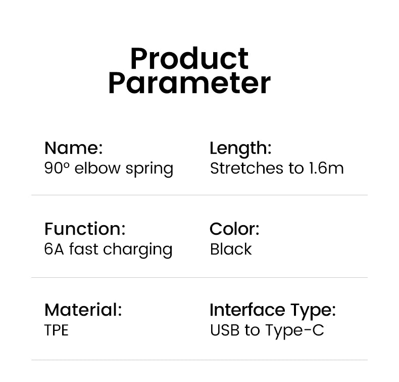 Olaf 6A Short Spring Data Cable USB Type C For Huawei Xiaomi Samsung Fast Charging Wire Cord USB C To Type C Cable For iPhone 15