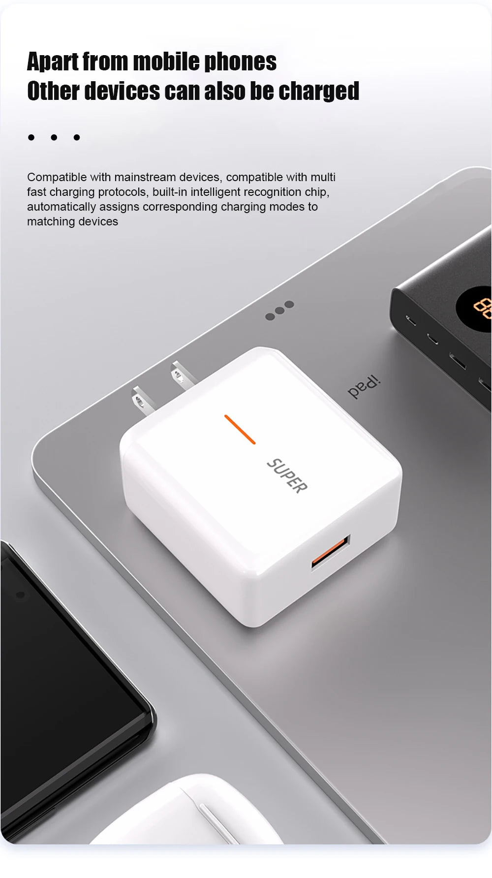 PD 65W Supervooc Charger For OPPO Reno 12 11 10 Pro 5 Find X7 X2 X3 X5 X6 EU US Quick Adapter Fast Charging Phone Accessories