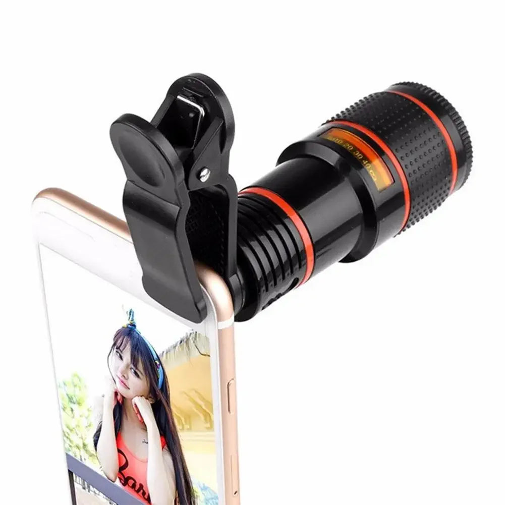 8X Long Focus Mobile Phone Lens Universal Zoom Lens High-definition Focusing Phone Camera Telescope Lens with Clip