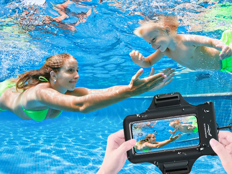 Haissky Armband for iPhone Waterproof Phone Bag 17 16 15 14 Pro Max for iPhone 11 Pro Case Swimming Surfing Arm Phone Bag