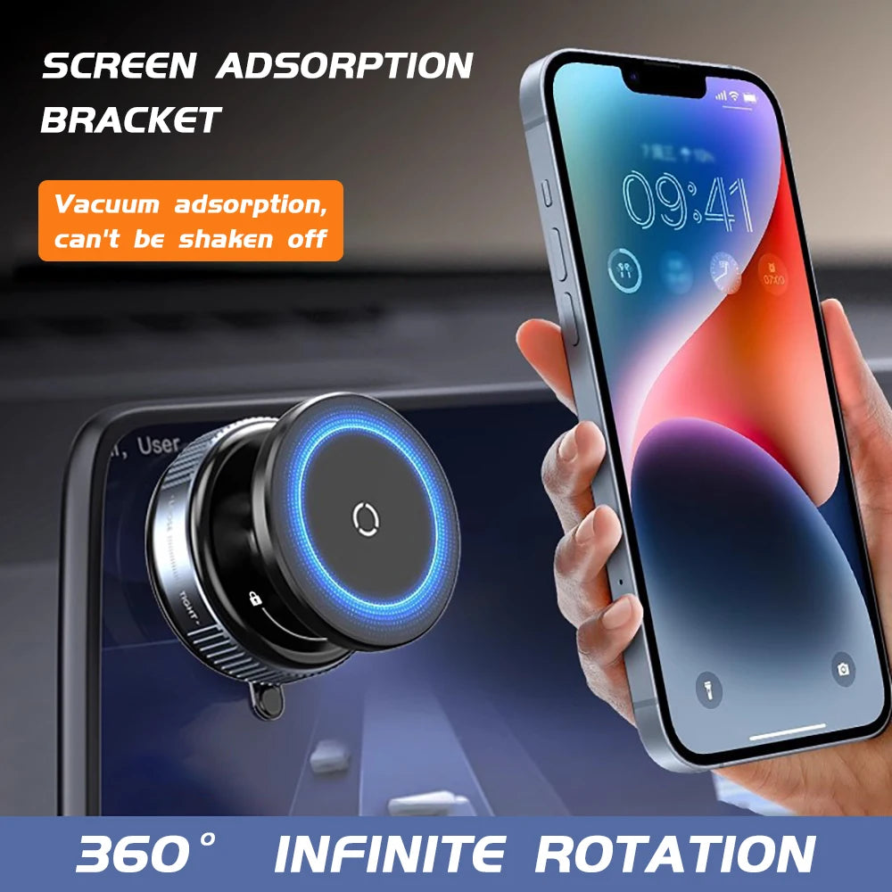 For Magsafe Magnetic Car Phone Holder Stand Suction Cup Magnet Car Mount Support GPS Mobile Bracket For Car Dashboard Smartphone