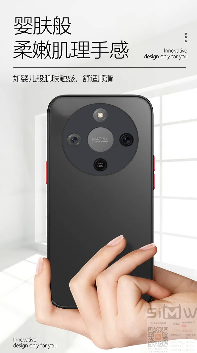 For Honor X9D/X70 / Magic8 Lite Case New Frosted Ultra-thin Magnetic Back Cover For Honor X9D Shockproof Bumper Funda