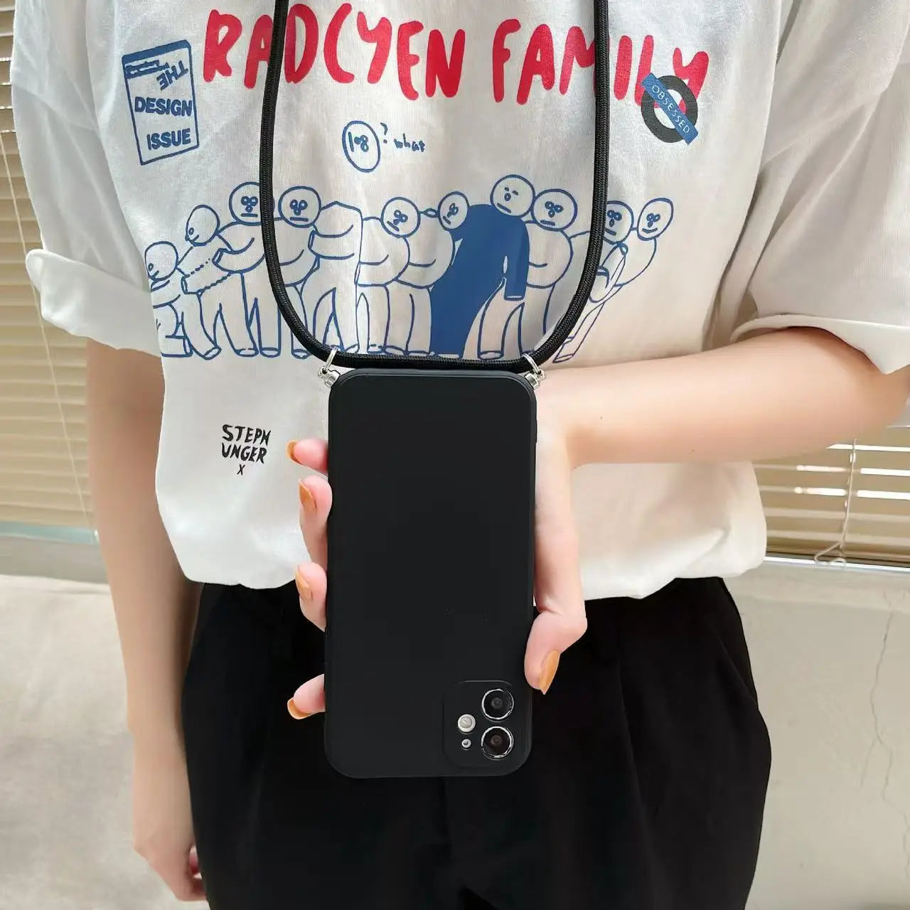 Crossbody Lanyard Strap Rope Phone Case For iPhone 8 7 6 Plus 6S 5S X XS Max XR SE Necklace Adjustable Cover