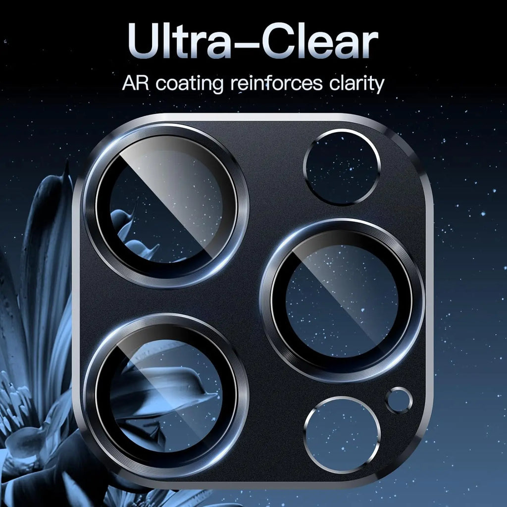 Camera Lens Protector Metal Ring Tempered Glass Cover For iPhone 15 Pro Max 14 Plus 13 15Pro 14Pro 13Pro Protection Accessories