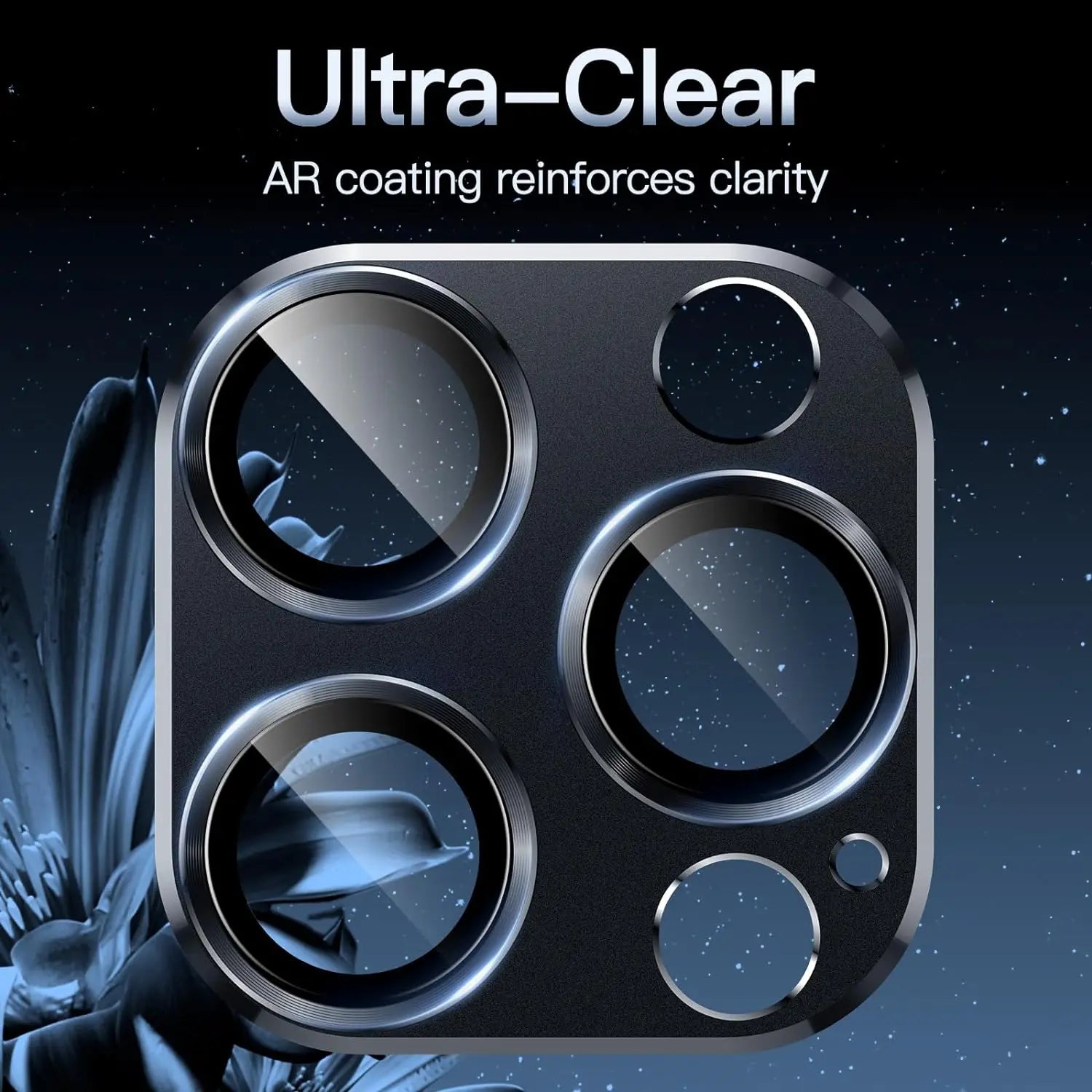Camera Lens Protector Metal Ring Tempered Glass Cover For iPhone 15 Pro Max 14 Plus 13 15Pro 14Pro 13Pro Protection Accessories