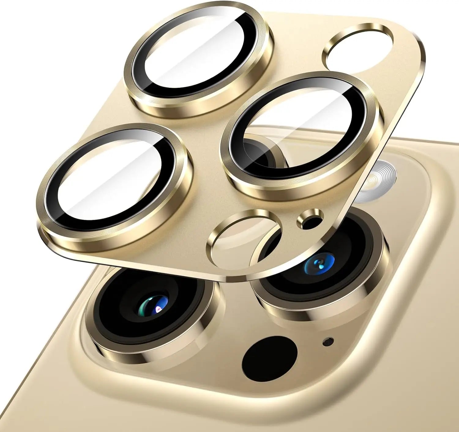 Camera Lens Protector Metal Ring Tempered Glass Cover For iPhone 15 Pro Max 14 Plus 13 15Pro 14Pro 13Pro Protection Accessories