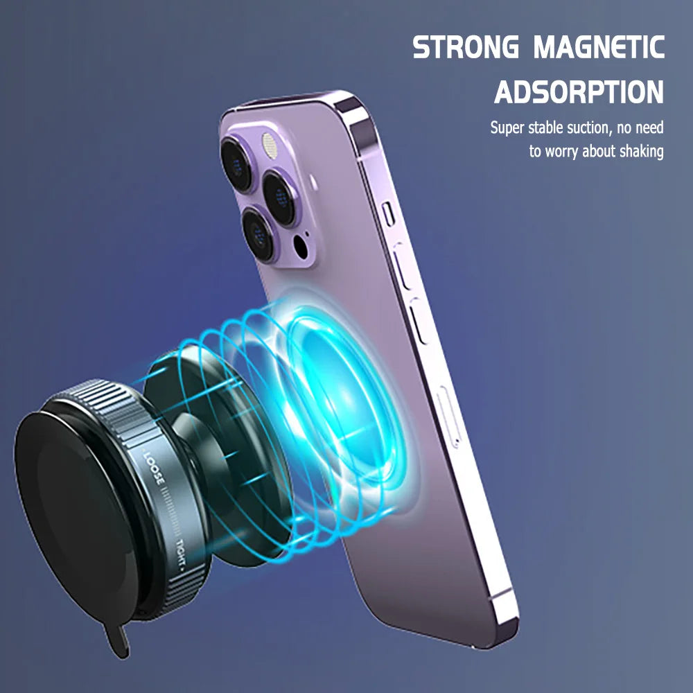 For Magsafe Magnetic Car Phone Holder Stand Suction Cup Magnet Car Mount Support GPS Mobile Bracket For Car Dashboard Smartphone