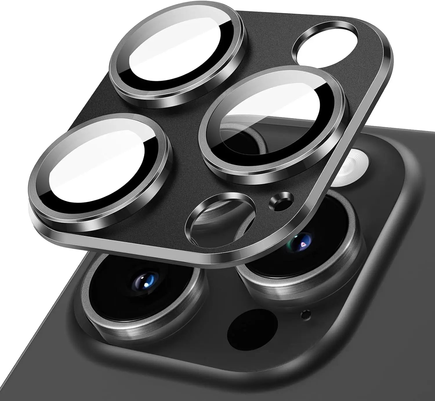 Camera Lens Protector Metal Ring Tempered Glass Cover For iPhone 15 Pro Max 14 Plus 13 15Pro 14Pro 13Pro Protection Accessories