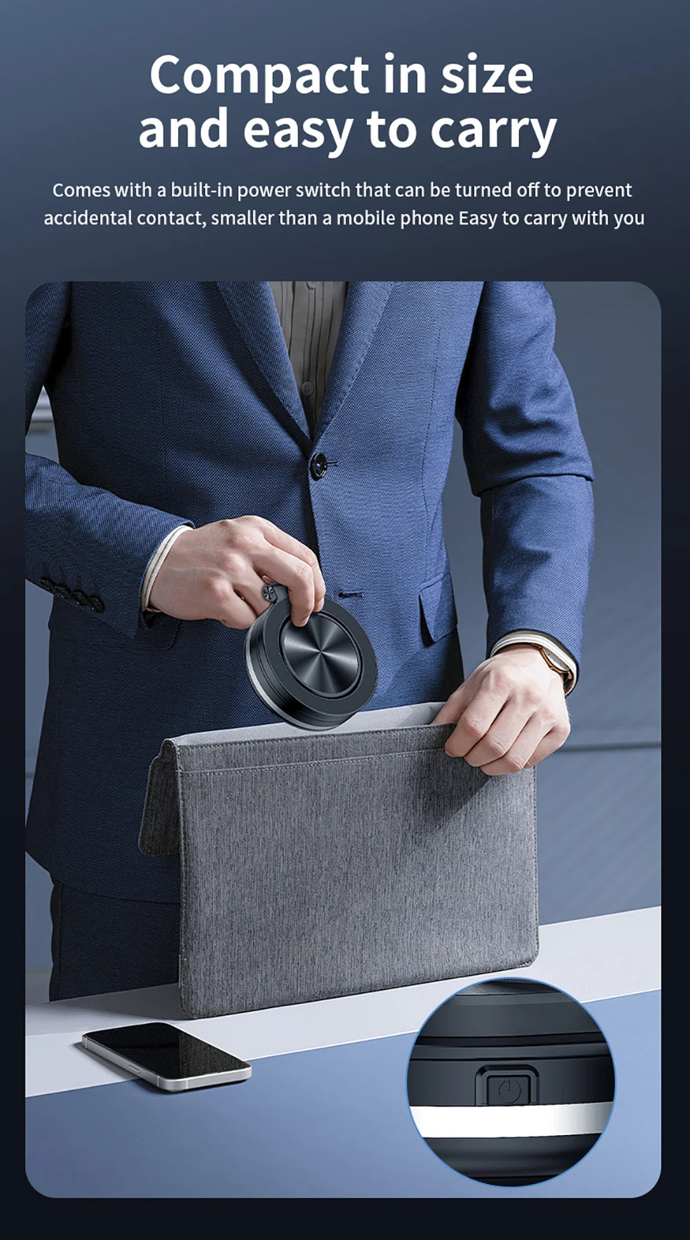 Kebidumei 360° Rotatable Car Magnetic Holder Intelligent Vacuum Adsorption Phone Stand Car Mount Windshield Magnetic Car Bracket