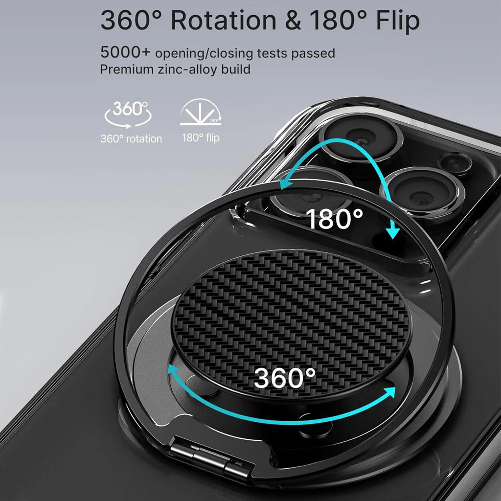 Magnetic Phone Grip Holder Strong Magnet Magsafe Phone Holder with Ring for All Phone and Case Foldable Phone Bracket for iPhone