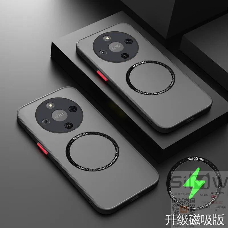 For Honor X9D/X70 / Magic8 Lite Case New Frosted Ultra-thin Magnetic Back Cover For Honor X9D Shockproof Bumper Funda