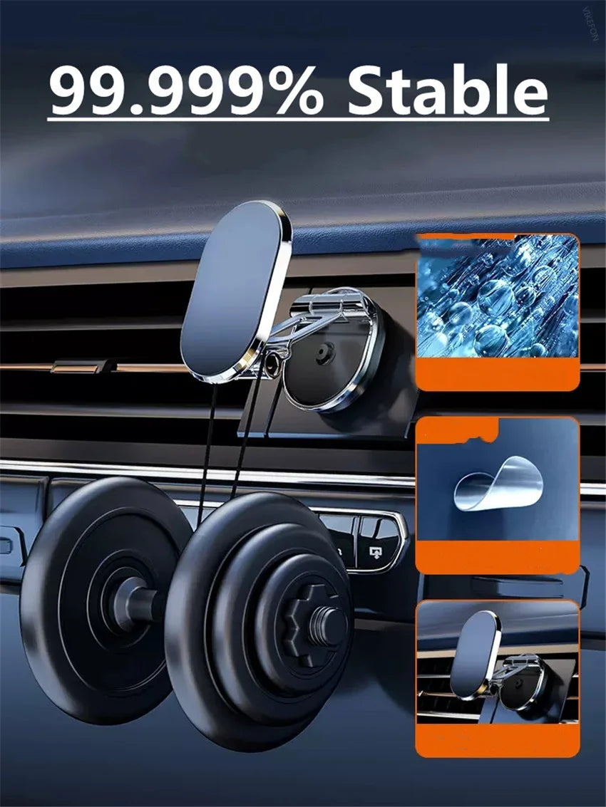 1080 Degree Rotatable Stand Magnetic Car Phone Holder Magnet Smartphone Support GPS Foldable Car Phone Bracket For iPhone Xiaomi